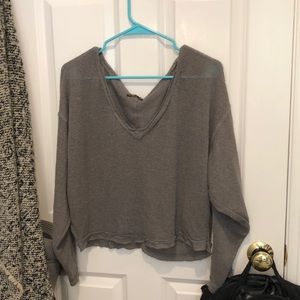 grey sweater